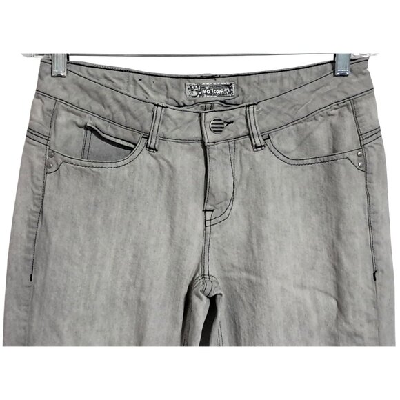 Vintage 90s Volcom Orange Tag Womens Jeans Size 9 Bootcut Denim - Picture 6 of 11